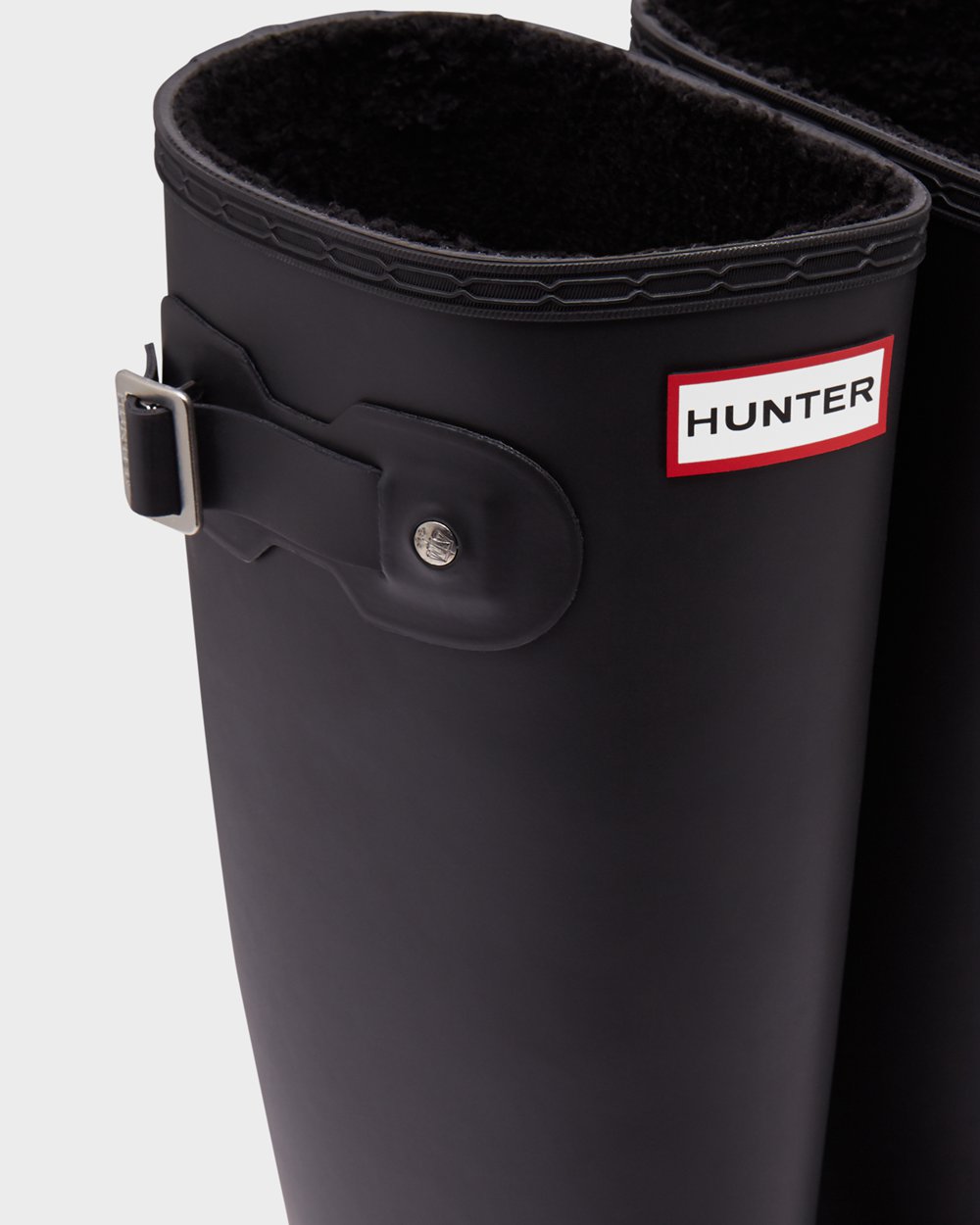 Hunter Original Insulated Tall Rain Boots - Outlet Womens Black - EPOXKR705